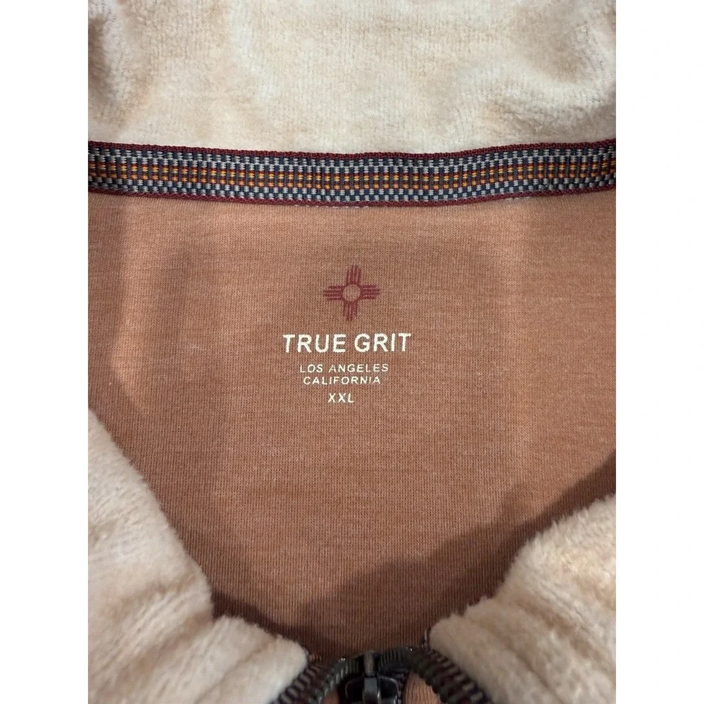 True Grit 1/4 Zip Pullover‎  Men's  XXL Rust Orange